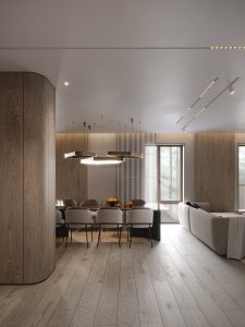 Góc bàn làm việc/trang điểm tiện nghi trong phòng ngủ